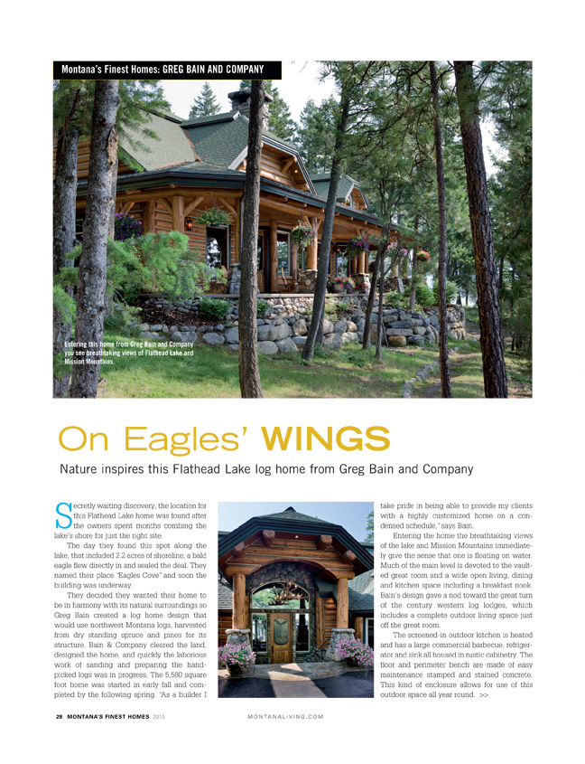 montana finest homes - builder greg bain