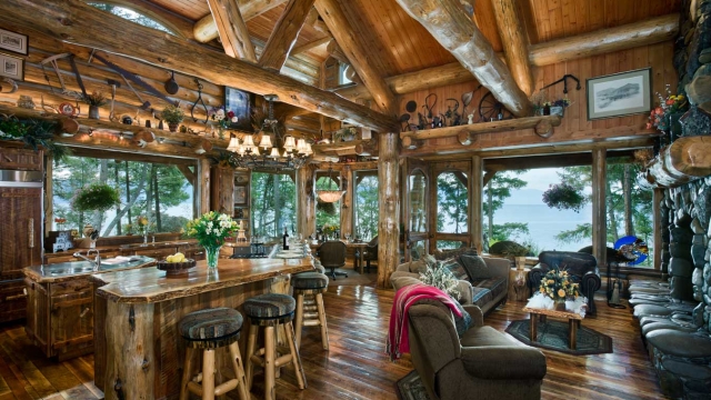 eagles cove kitchen living area