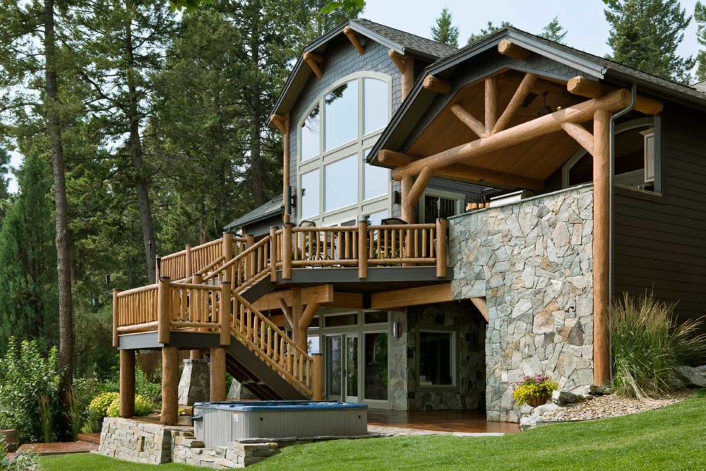 flathead lake retreat custom home lakeside montana