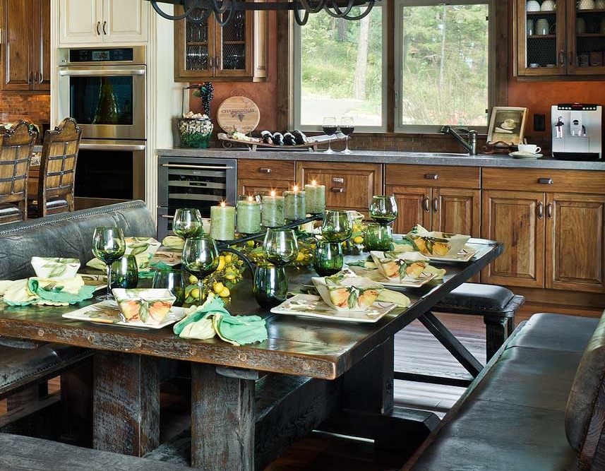 flathead lake retreat dining table