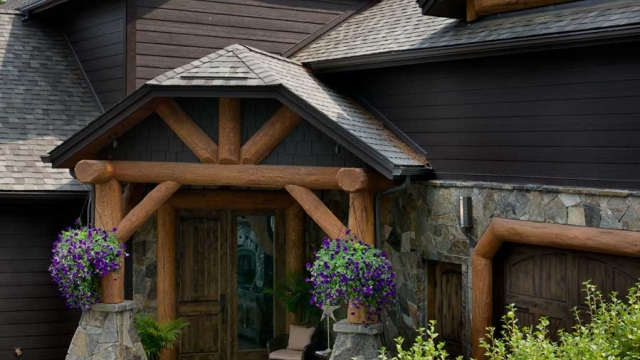 flathead lake retreat front entry