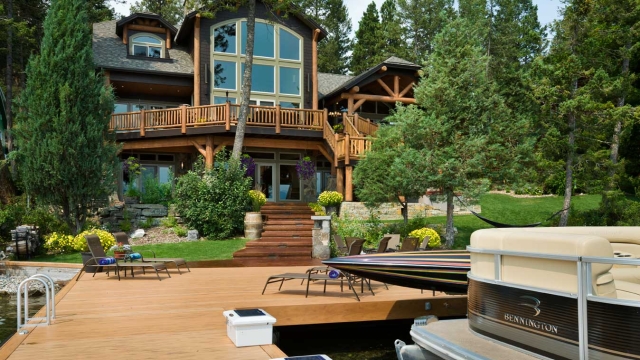 flathead lake retreat waterfront dock