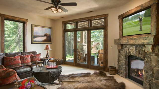 rustic elegance downstairs living area