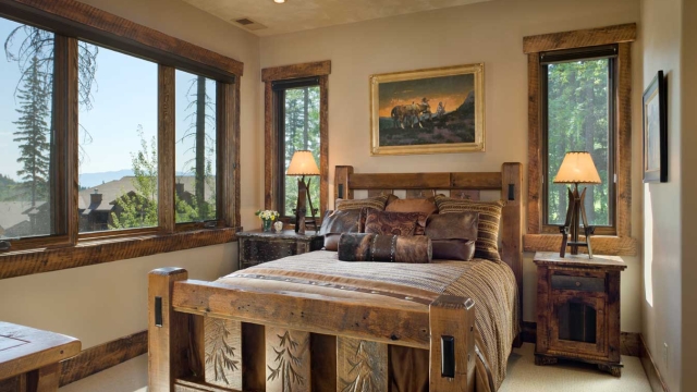 rustic elegance guest bedroom