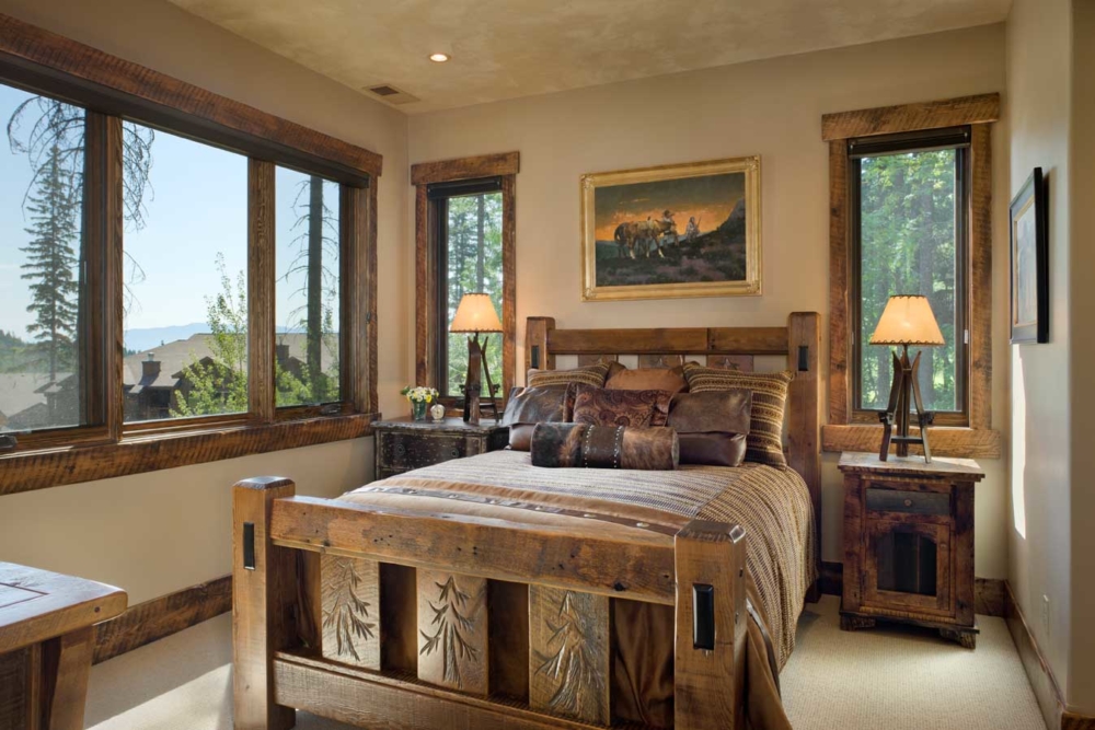 rustic elegance guest bedroom