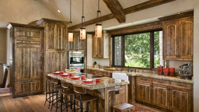 rustic elegance kitchen bar