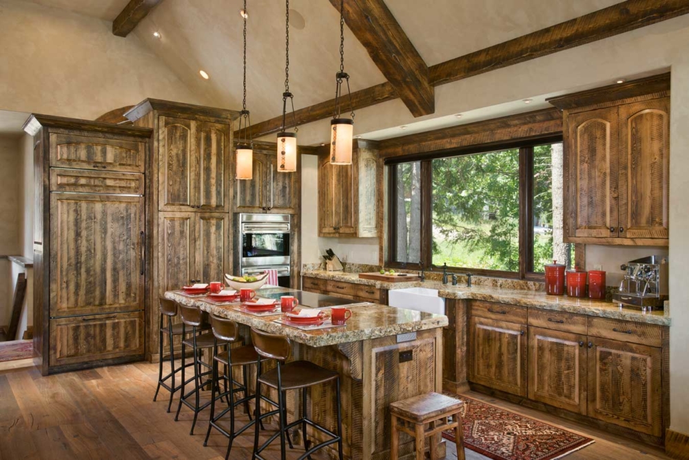 rustic elegance kitchen bar