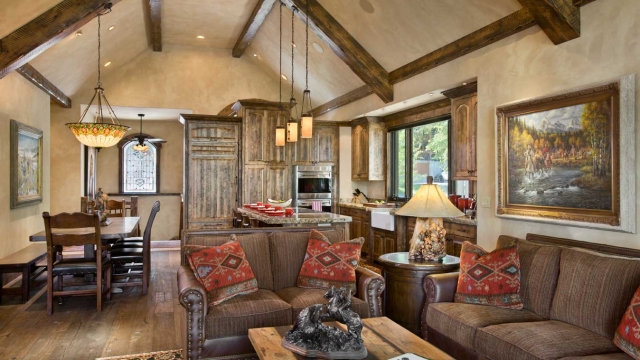 rustic elegance living dining