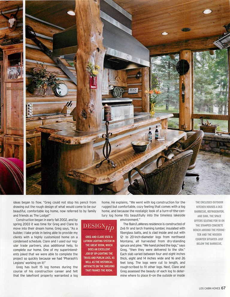 Log Cabin Homes Article Pg 4